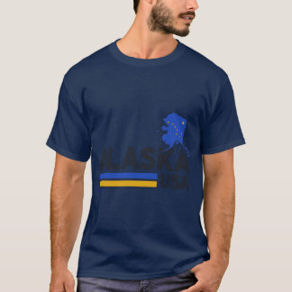 Alaska USA Shirt Alaskan Retro Vintage Home State T