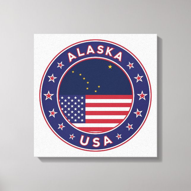Alaska, USA, Stater Canvastryck (Framsida)