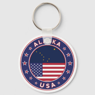 Alaska, USA, Stater Nyckelring