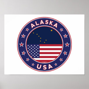 Alaska, USA, Stater Poster