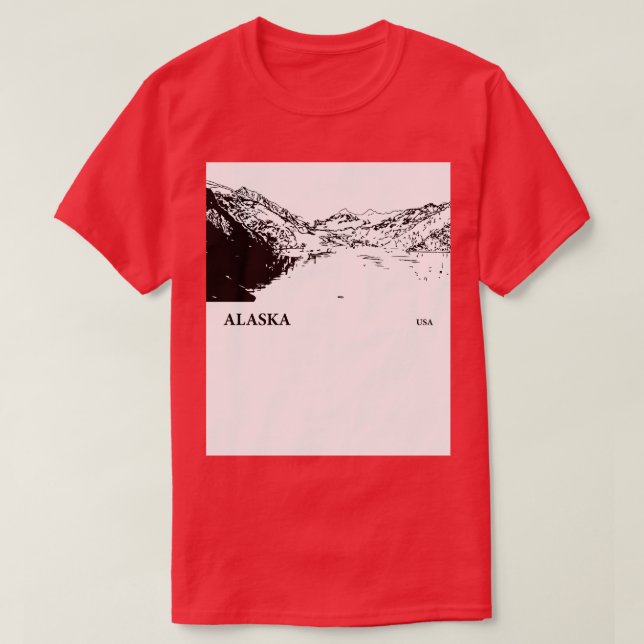 Alaska USA TShirt 5 T Shirt (Design framsida)