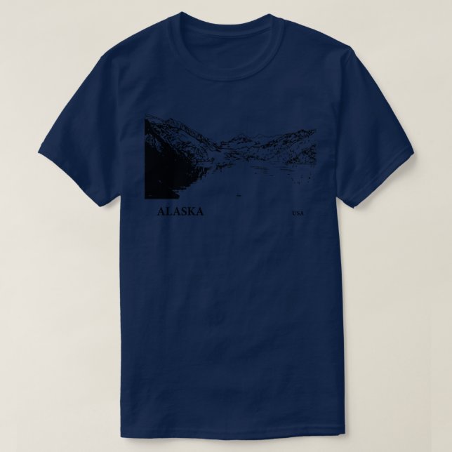 Alaska USA TShirt 6 T Shirt (Design framsida)