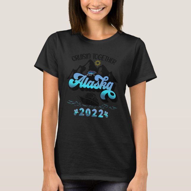 Alaska Vacation Cruise Matching Group 25 T Shirt (Framsida)