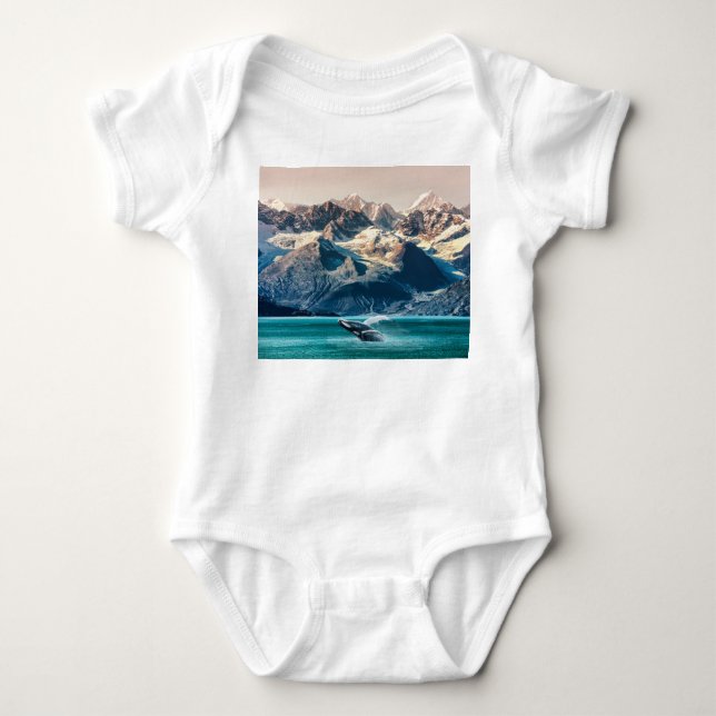 Alaska val: båtutflykt. t shirt (Framsida)