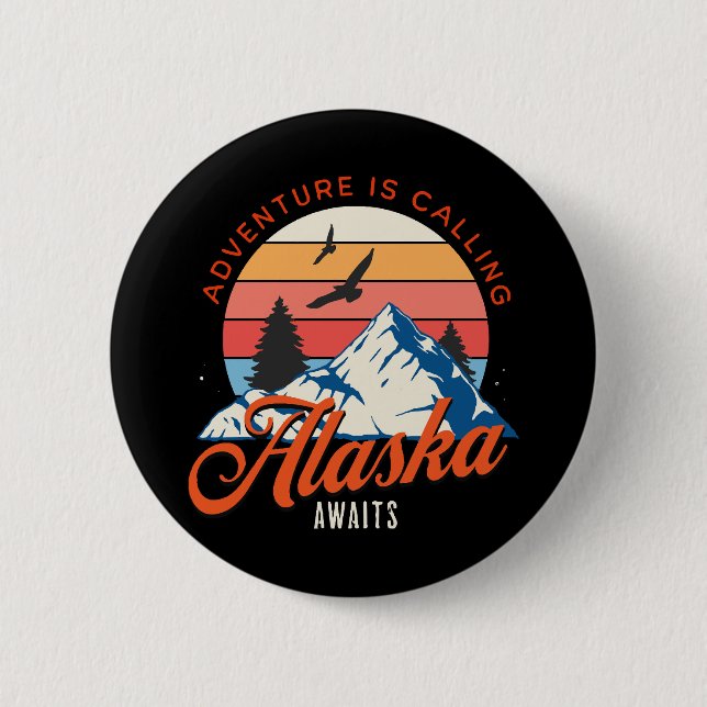Alaska väntar! knapp (Framsida)