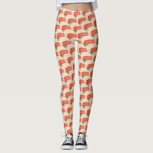 ALASKA Vild Alaska Salmon Fish Filet Seafood Leggings