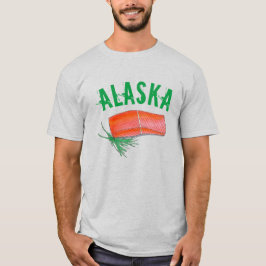 ALASKA Vild Alaska Salmon Fish Filet Seafood Tee Shirt