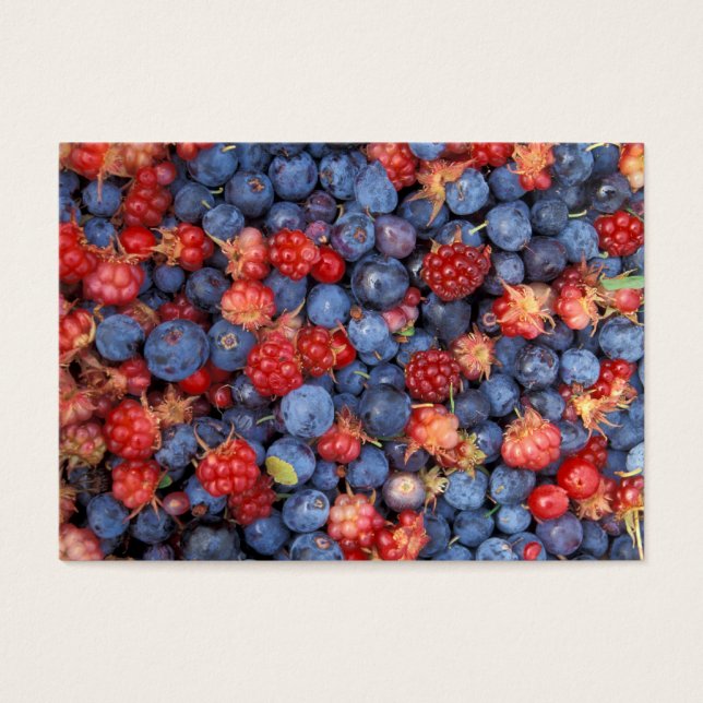 Alaska Vild Berries Fruits Visitkort (Framsidan)