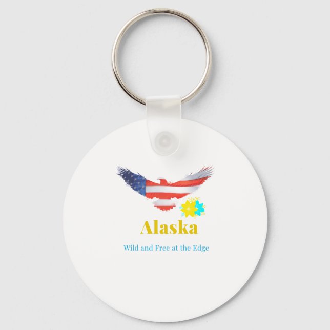 Alaska – Vild och fri vid kanten  Nyckelring (Framsida)