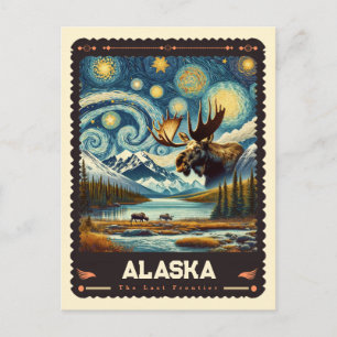 Alaska Vincent Van Gogh Inspirerad Vykort