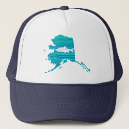 Alaska vinkar laxfiske keps