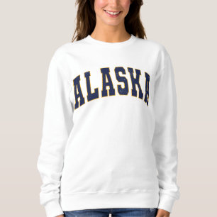 Alaska Vintage College Stil Sweatshirt T Shirt