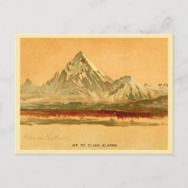 Alaska vintage Mt. St. Elias-målning Vykort