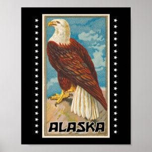 Alaska - Vintage Örn Poster