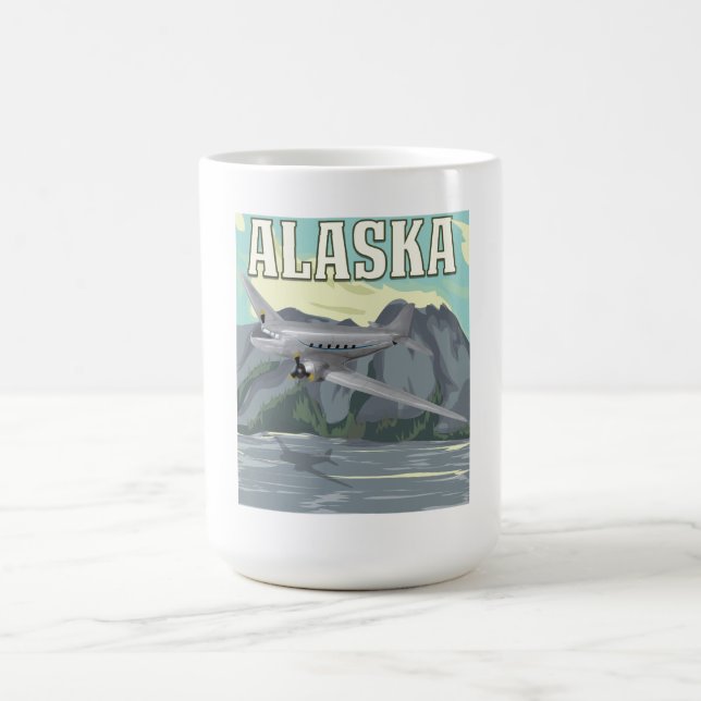 Alaska Vintage Resa Poster Kaffemugg (Center)