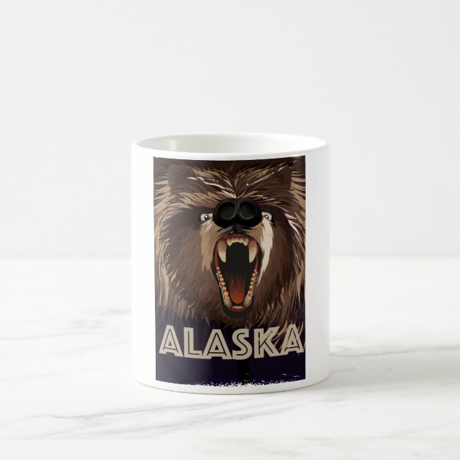 Alaska vintage reseaffisch kaffemugg (Center)