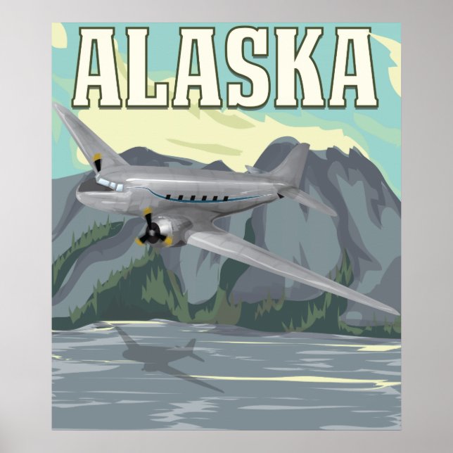 Alaska Vintage Resemapposters Poster (Framsidan)