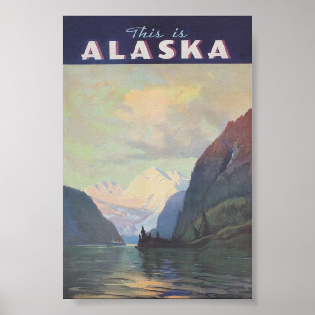 Alaska Vintage resor Poster (Framsidan)
