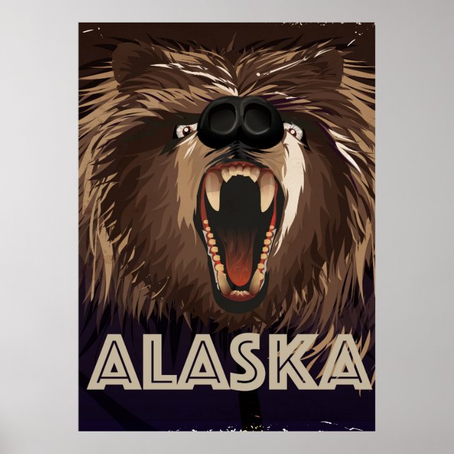 Alaska vintage resor poster (Framsidan)