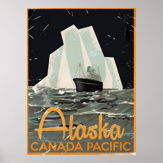 Alaska Vintage resor poster (Framsidan)
