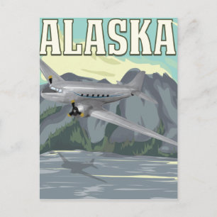 Alaska Vintage resor Poster Vykort