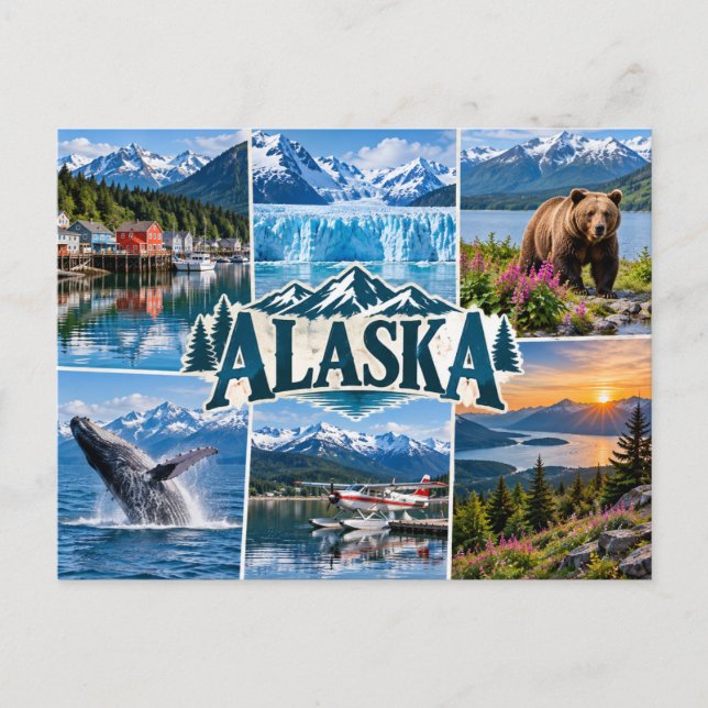 Alaska  vykort (Framsida)