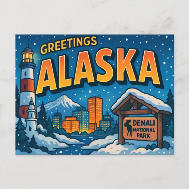 ALASKA Vykort (Framsida)