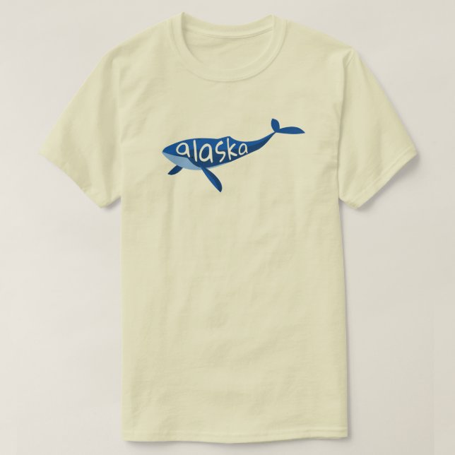 Alaska Whale T Shirt (Design framsida)