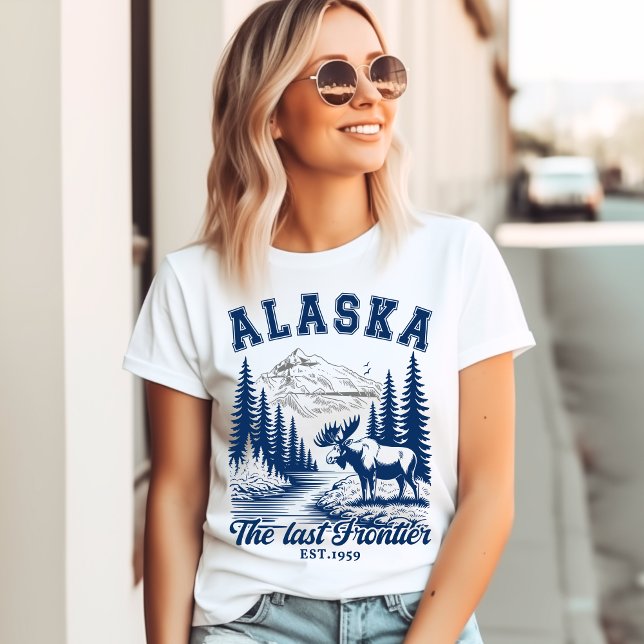 Alaska Wilderness Moose Art T Shirt (Skapare uppladdad)