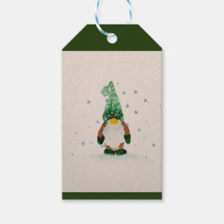 Alaska Winter Gnome Gift Märkre Presentetikett