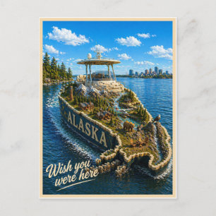 Alaska Wish You Were Here Statserie Vykort