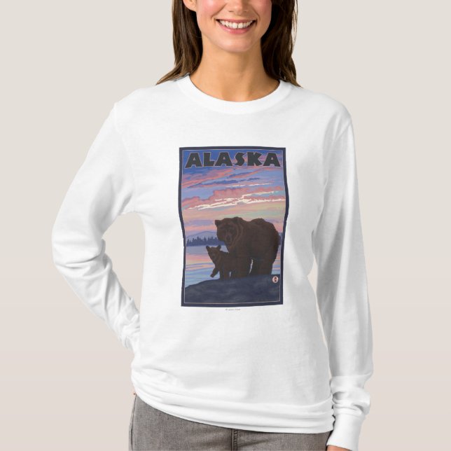 AlaskaBear och unge T Shirt (Framsida)