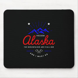 Alaskabergen säger att jag måste åka Mörk Färg Musmatta