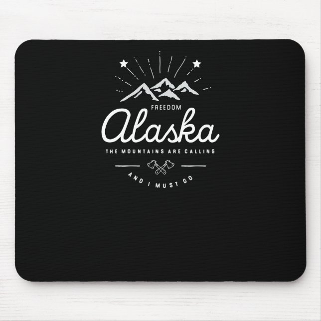 Alaskabergen säger att jag måste gå Mono Mörk Musmatta (Framsidan)