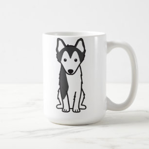 Alaskabo Klee Kai hundtecknad Kaffemugg