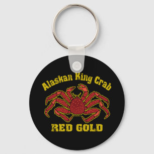 Alaskabo kungkrabba Keychain Nyckelring