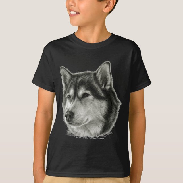 Alaskabo Malamute T Shirt (Framsida)