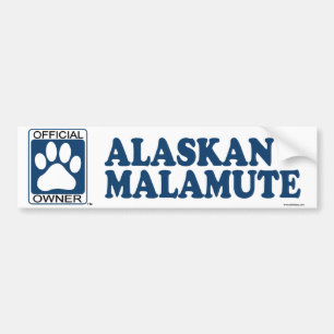 Alaskabo Malamuteblått Bildekal