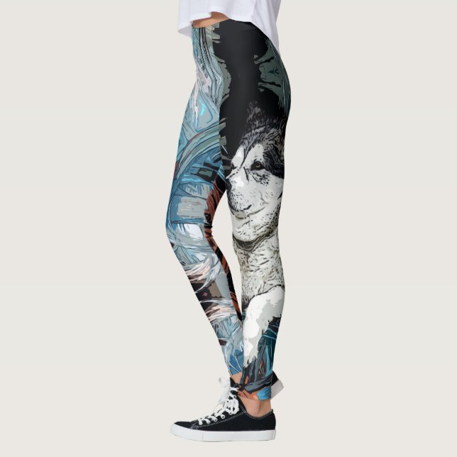 Alaskabo Malamutehunddamasker Leggings (Vänster)