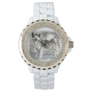 Alaskabo Malamutehundkonst Armbandsur