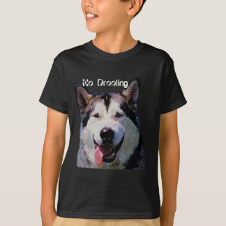 Alaskabo MalamutepojkeT-tröja "inget dregla ", Tee Shirt