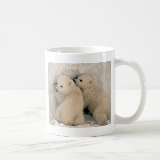 Alaskabo polara björnungar kaffemugg (Höger)