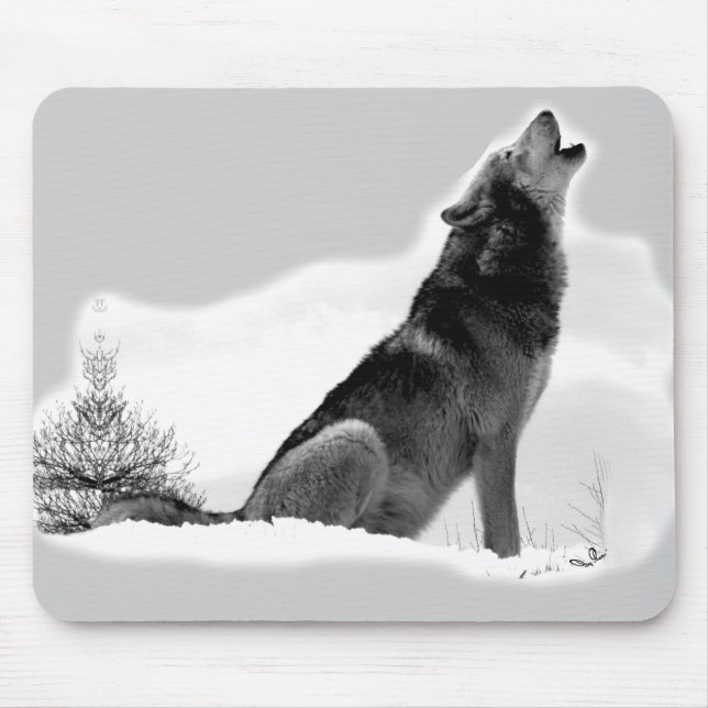 Alaskabo timmervarg Mousepad Musmatta (Framsidan)