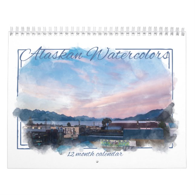 Alaskabo vattenfärgkalender kalender (Omslag)