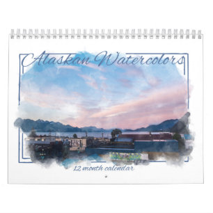 Alaskabo vattenfärgkalender kalender