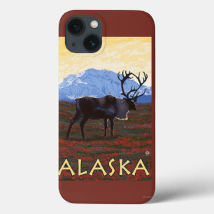 AlaskaCaribou vintage resoraffisch