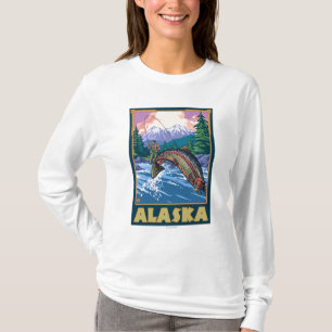 AlaskaFly fiskeplats T Shirt