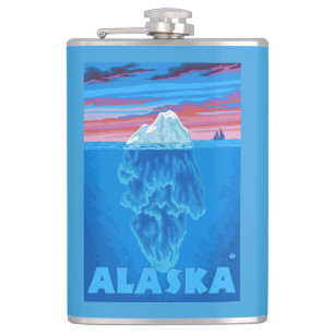 AlaskaIceberg vintage resoraffisch Fickplunta