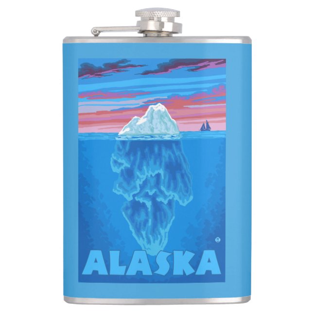 AlaskaIceberg vintage resoraffisch Fickplunta (Framsidan)
