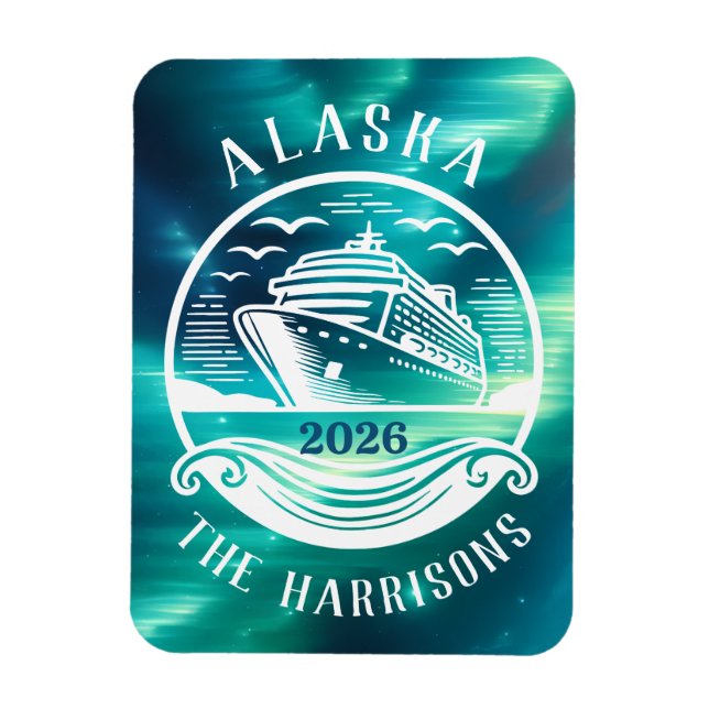 Alaskakryssningsfartygs Hyttrum Magnet (Vertikal)